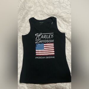 Harley-Davidson Kids Black Tank with Flag Design